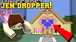 Minecraft DROPPING INTO JENS HOUSE  Custom Map [upl. by Ybsorc]