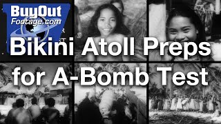 Islanders Relocated for Atom Bomb Test at Bikini Atoll 1946 Historic Stock Footage [upl. by Cadal]