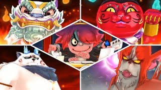 Yokai Watch Blasters  All Bosses [upl. by Ho577]