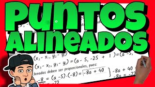 🔴 PUNTOS ALINEADOS ➡ VECTORES en el PLANO [upl. by Joellyn]