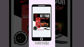 car poster design youtubeshorts posterdesign graphicdesign [upl. by Lorrie977]