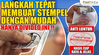 5 Menit Membuat Stempel Anti Luntur  Langkah Praktis Membuat Stempel Warna Berkualitas [upl. by Rossner]