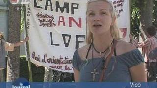 Les anti LOPPSI campent à Tours [upl. by Asaret]