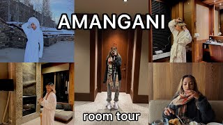 Amangani Hotel Tour ❄️ My first time in Jackson Hole Wyoming ☃️ [upl. by Lynden]