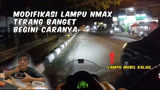 modifikasi lampu depan new nmax connected biled aes f1  leveling  chudax bikers shop [upl. by Eamon198]