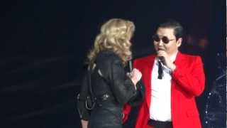 Madonna And Psy  MDNA Give It 2 Me  Gangnam Style  Music  Madison Square Garden [upl. by Gabor]