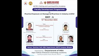 ATAL FDP SIRTE MBA SESSION 8 [upl. by Bartle]