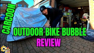 Carcoon motorcycle outdoor bike bubble Review see description [upl. by Ursel]