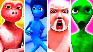 COLOR DANCE CHALLENGE ALIEN GREEN VS PATILA VS DAME TU COSITA VS CRAZY FROG VS BAD SANTA [upl. by Tiana365]