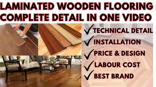 Laminated Wooden Flooring Rate Labour Cost l Installation Processwoodenflooring laminateflooring [upl. by Fia]