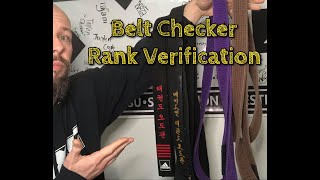 BeltChecker Rank Validation  Say no to the McDojo [upl. by Sheya]