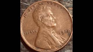 1929 Lincoln penny United States America coin Value and price rare [upl. by Nifled]