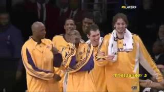 Shannon Brown AMAZING Block amp Laker Bench Goin Nuts [upl. by Bevvy]