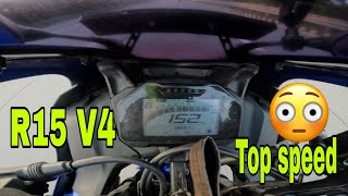 R15 V4 Top Speed 😱 150 kmph unbelievable [upl. by Ebeohp]