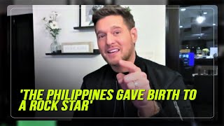 Michael Bublé to Filipinos If Sofronio wins The Voice its because of you its for you [upl. by Kapoor]