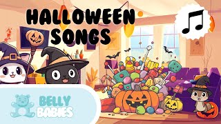 Combined Halloween Songs  Bellybabies  Nursery Rhymes amp Kids Songs  Learn English [upl. by Neerhtak559]