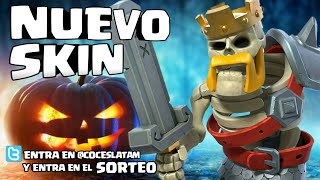 NUEVO SKIN REY ESQUELETO  SORTEOS  PASES DE ORO  CLASH OF CLANS  COCESLATAM  HALLOWEEN 2019 [upl. by Yodlem984]