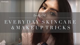 My Everyday Skincare amp Makeup Tips amp Tricks  Shraddha Singh [upl. by Duffie]