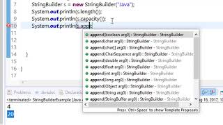 42 StringBuilder class in java [upl. by Yrffoeg]