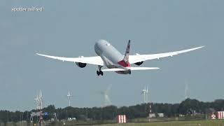 spotting airplanes at the polderbaan schiphol 17 august 2024 [upl. by Enywtna204]