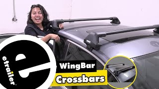 etrailer  Comprehensive Review Thule WingBar Edge Roof Rack for Fixed Mounting Points [upl. by Mccready414]