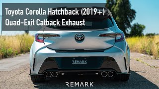 REMARK Toyota Corolla Hatchback QuadExit Catback Exhaust System [upl. by Endaira]