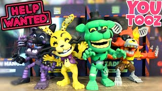 FNAF HELP WANTED YOUTOOZ FIGURES  Five Nights at Freddys Merch Review [upl. by Raynell17]