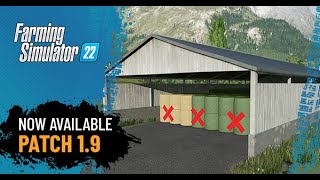 Farming Simulator 22 Patch 19 Feature  Bale Storage [upl. by Aray]