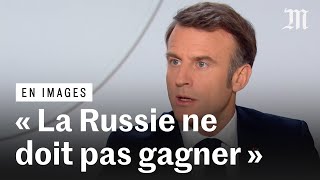 Ukraine  Macron  « Nous sommes prêts à répondre à la Russie » [upl. by Guenna]