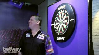 Betway Trick Shot League Ep 3 Three Dart Throw [upl. by Dnumyar]