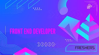 Hiring for Front End Developer Angular [upl. by Hajidahk363]