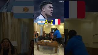 REACCIÓN PENALES ARGENTINA vs FRANCIA de FINAL de QATAR 2022 🏆🇦🇷😱 shorts [upl. by Olivia556]