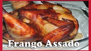 Frango Assado inteiro no forno [upl. by Votaw]