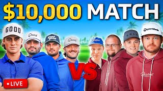 🔴 LIVE  10000 Good Good vs Foreplay Charity Golf Match [upl. by Airegin]