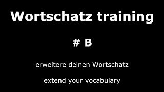 Learn German Lesson 02  Important and Useful Words B  Core Vocabulary  German ⇔ English Audio ♫ [upl. by Aisayt873]