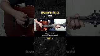 Maligayang Pasko  Siakol  Guitar Tutorial part 1 [upl. by Naoj]