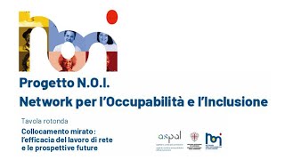 Progetto NOI “Collocamento mirato l’efficacia del lavoro di rete e le prospettive future” [upl. by Eimar]