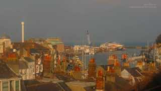 Weymouths Fishing amp Ferry Harbour in Dorset United Kingdom [upl. by Ateuqahs82]