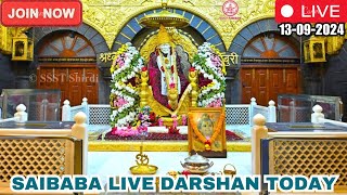 🔴Sai Baba Live Darshan Today  13 September 2024  Friday  Saibaba  Shirdilive ©️SSST [upl. by Shalom]