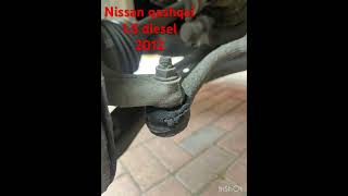 Nissan qashqai 15 diesel 2012 front drive shaft suspension arms drive belt replaced [upl. by Anastas395]