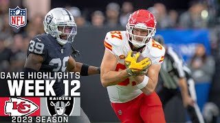 Kansas City Chiefs vs Las Vegas Raiders Game Highlights  NFL 2023 Week 12 [upl. by Nauqyt]