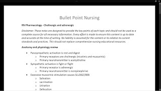 Adrenergic and Cholinergic drugs  Evidencebased nursing pharmacology lecture [upl. by Dayir]