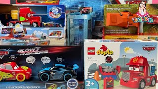 Disney Pixar Cars Toy Collection Unboxing Review  Lightning McQueen Speedway Mega Garage [upl. by Alvera]