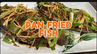 QUICK amp EASY RECIPE PAN FRIED FISH Try this it’s really yummyasmr viralvideo yummyhomemade [upl. by Ecitsuj]