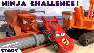 Ninja Challenge With McQueen Toy Cars And Escape From Frank [upl. by Je]