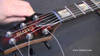 Changing Guitar Strings Using Locking Tuners [upl. by Moureaux701]