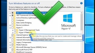 How to install Hyper V on Windows 10 [upl. by Cypro]