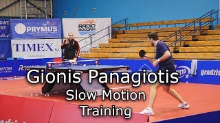 Gionis Panagiotis  SlowMotion Training Table Tennis 2019 [upl. by Asusej]