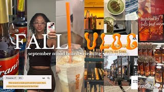 fall reset  september moodboard cleaning pumpkin spice lattes amp more 🍁 [upl. by Merton]