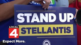 Stellantis UAW members rally at Trenton plant [upl. by Uriel]